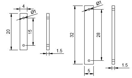 Wing Arm and Rotator Arm Dimensions Ornithopter Prototype (mm)